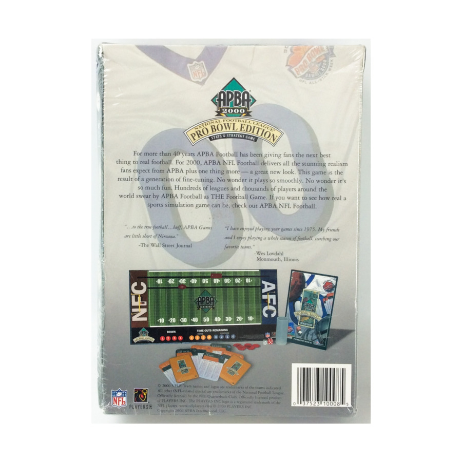 APBA National Football League: Pro Bowl Edition, Board Game