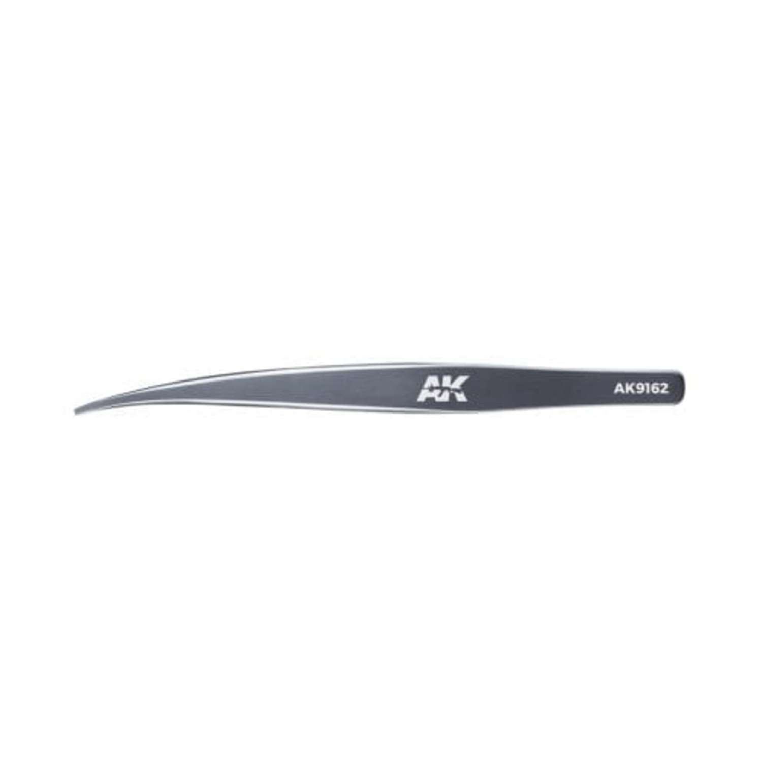 AK Interactive HG Angled Tweezers 02 (Flat End)