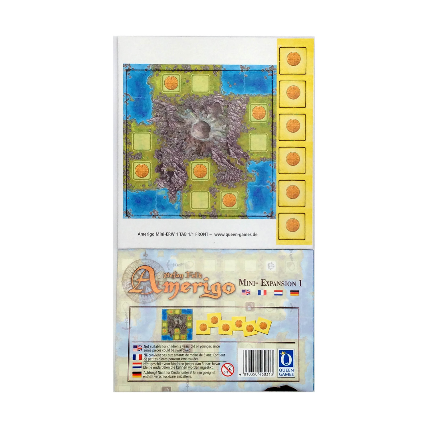 Queen Boardgame Amerigo Queenie #1 - Volcanic Island Bag NM