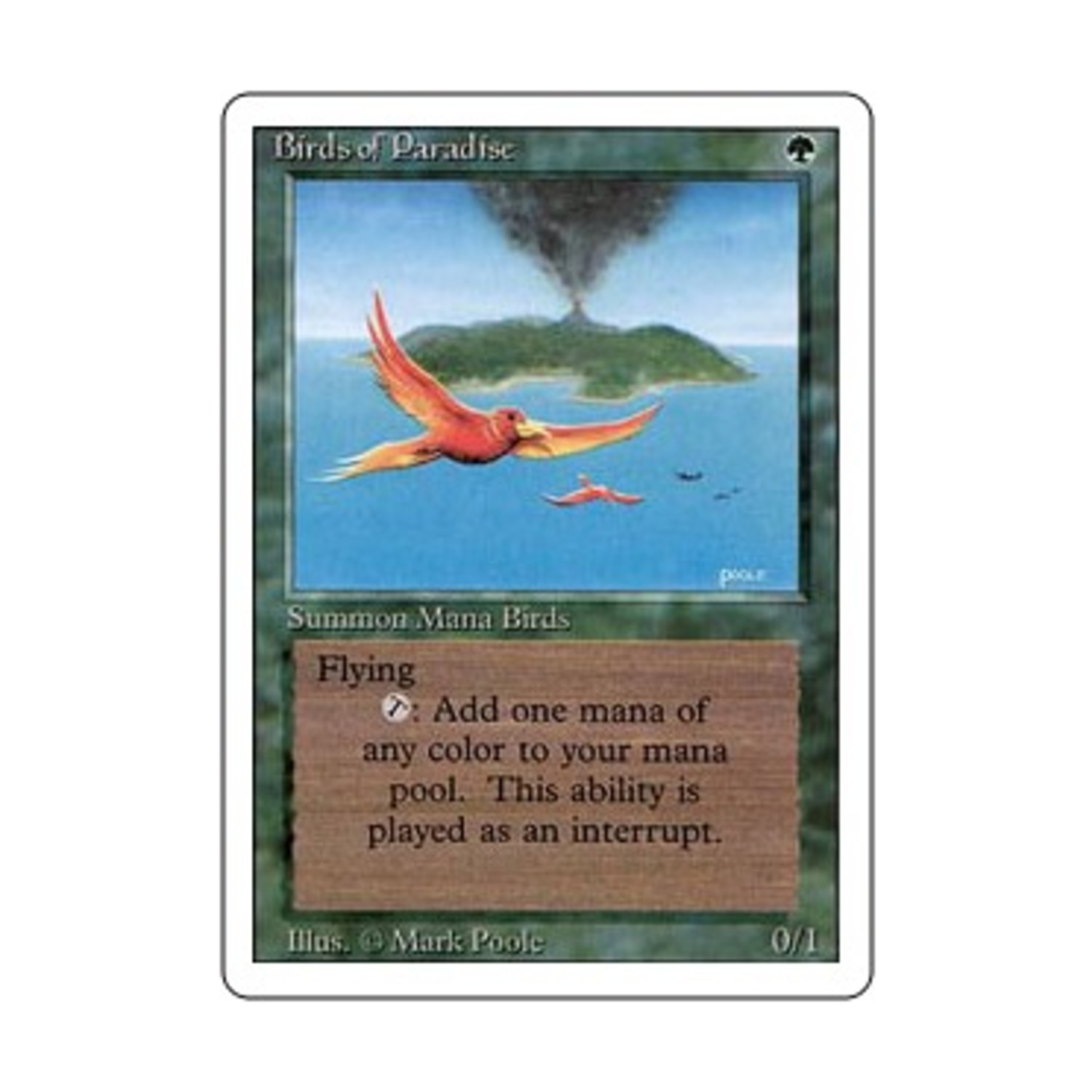 WOTC MtG 3rd Ed Birds of Paradise (R) Fair - Picture 1 of 1