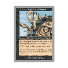 B.F.M. (Big Furry Monster) - Left (R) (MtG Unglued) Out of Print | Noble Knight Games B.F.M. (Big Furry Monster) - Left (R) (MtG Unglued) Out of Print | Noble Knight Games