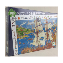 Pirates puzzle observation - 100 pièces - Djeco - 5 ans et + – puzzlesetcie