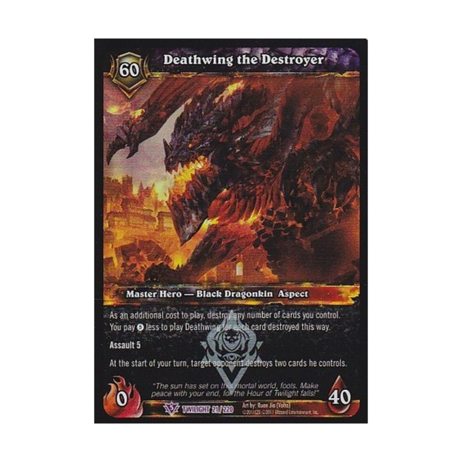 Deathwing the Destroyer (E) (Judge Promo, Foil) - WoW TCG Promo - Noble  Knight Games