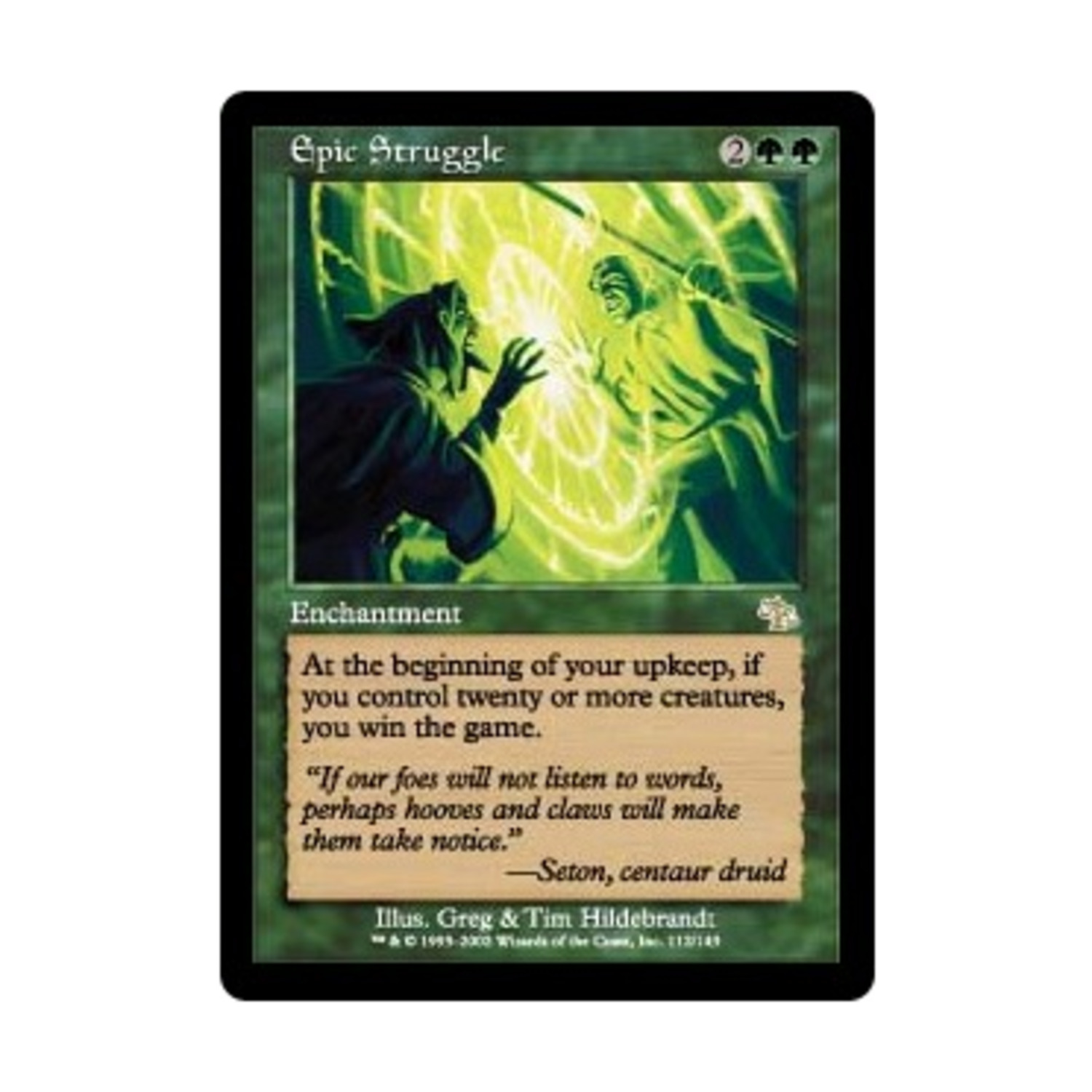 WOTC MtG Judgment Epic Struggle (R) EX - Picture 1 of 1