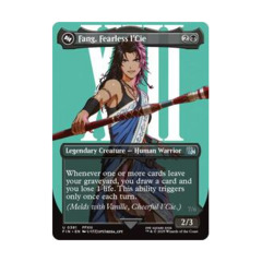 mtg final fantasy fang fearless Fang, Fearless l'Cie // Ragnarok, Divine Deliverance [381] [Borderless]  [Character] [FINAL FANTASY] [Foil] – Face to Face Games main image 0