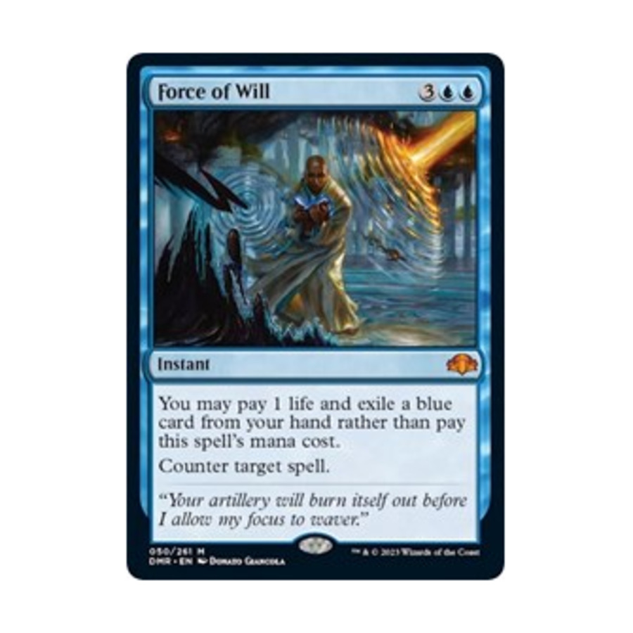 Force of Will (MR) (Foil) - Dominaria Remastered - Noble Knight Games