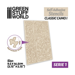 ▷ Adhesive stencils - Classic Camo 1