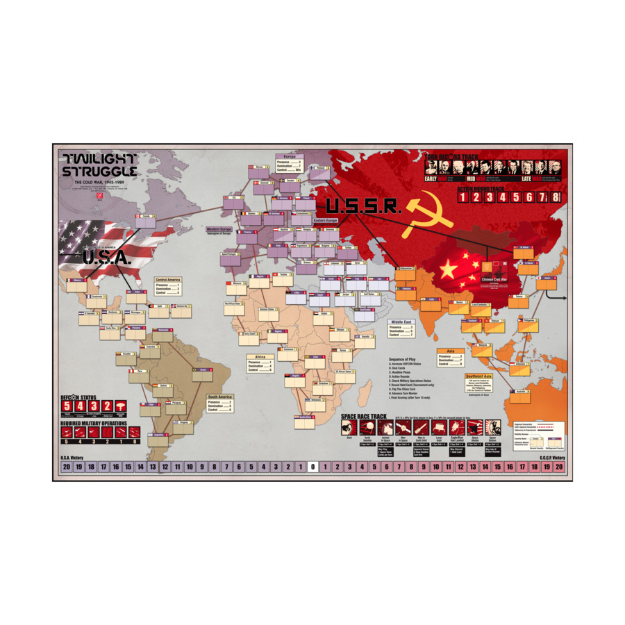 Twilight Struggle (2016 Deluxe Edition) - Wargame - Noble Knight Games