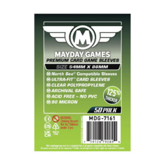 Premium Card Sleeves 54mm x 86mm - Compatible with North Sea, Clear (50)  (Boardgame Sleeves)  New | Noble Knight Games
