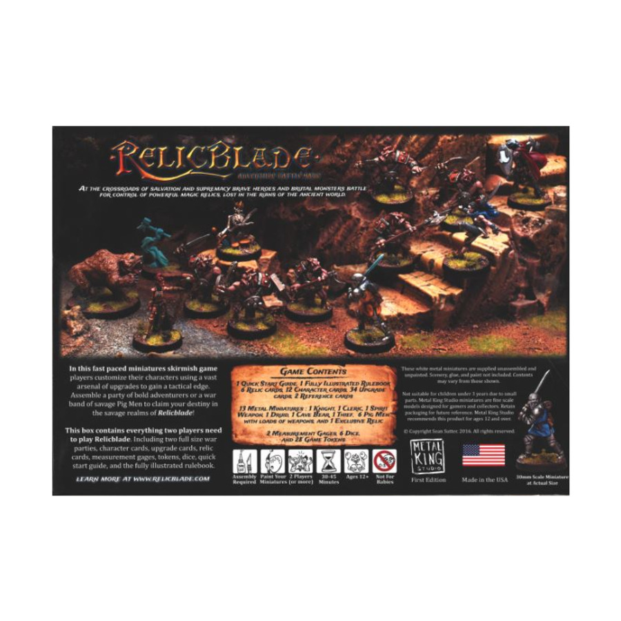 Relicblade - Two-Player Battle Set (Bold Adventurer Kickstarter Pledge) -  Board Game - Noble Knight Games