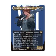 スコール　プロモ Squall, Seed Mercenary Squall, SeeD Mercenary Standard Showdown Promo Borderless
