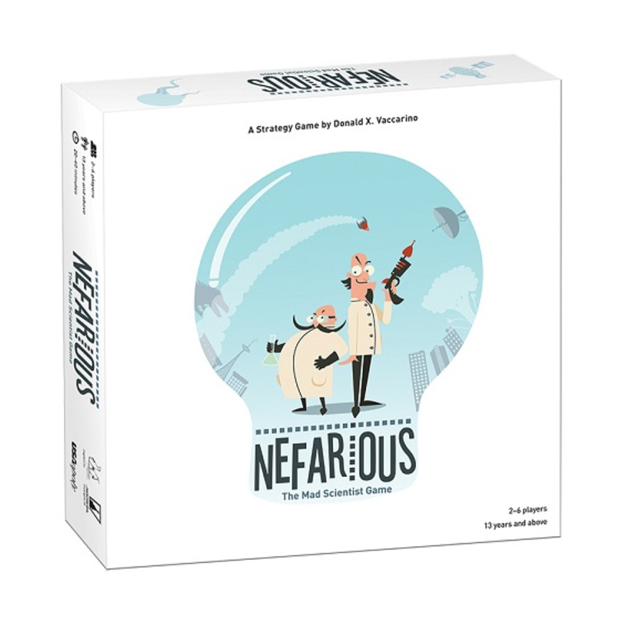 Nefarious - The Mad Scientist Game (2nd Edition) - Boardgame from USAOpoly